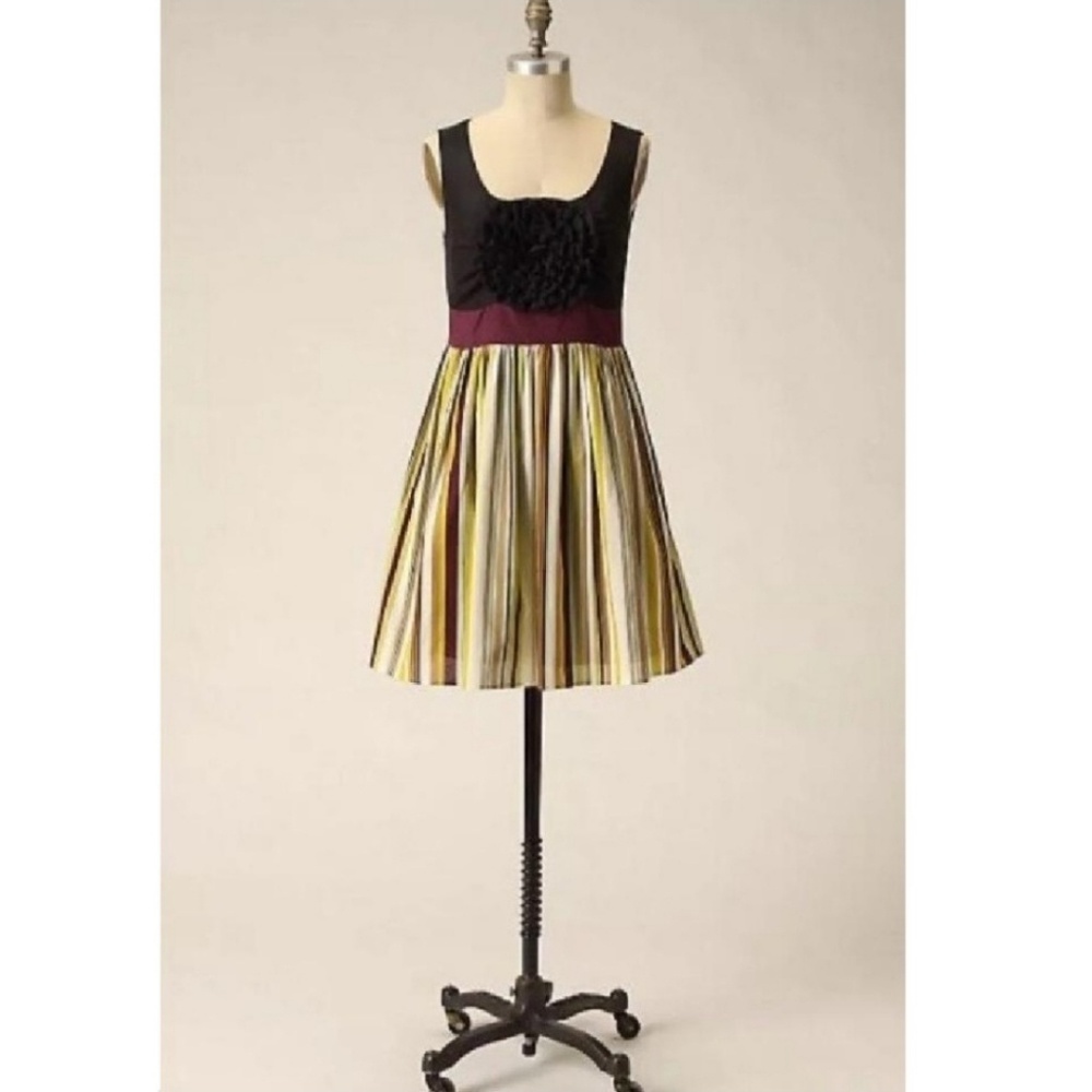 Anthropologie Bold Boutonniere Dress by Burlapp